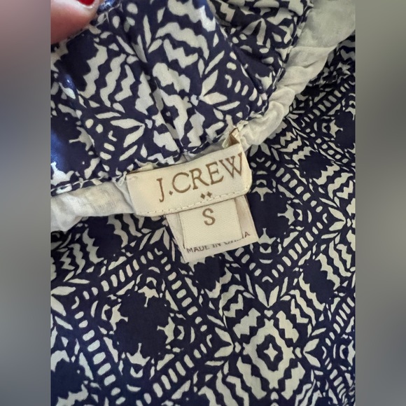 Blue and white pattern jcrew skirt - Picture 5 of 6